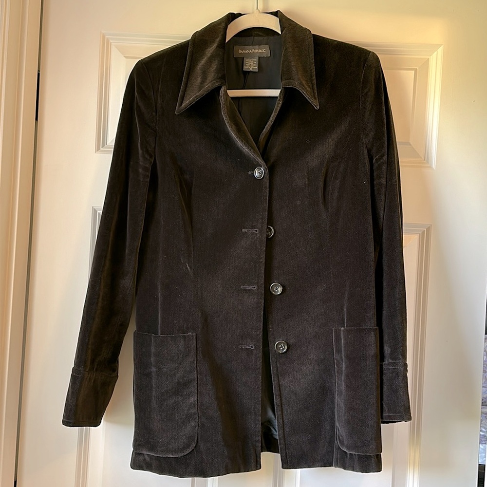 Excellent like new condition Crushed Velvet Banana Republic Blazer